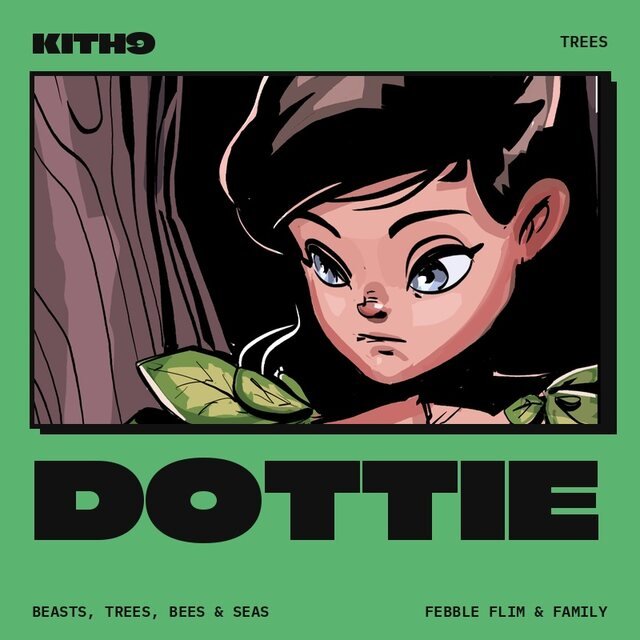 Cover art for Lean on Mine (Trees), Dottie's song: Dottie with leaves at her collar